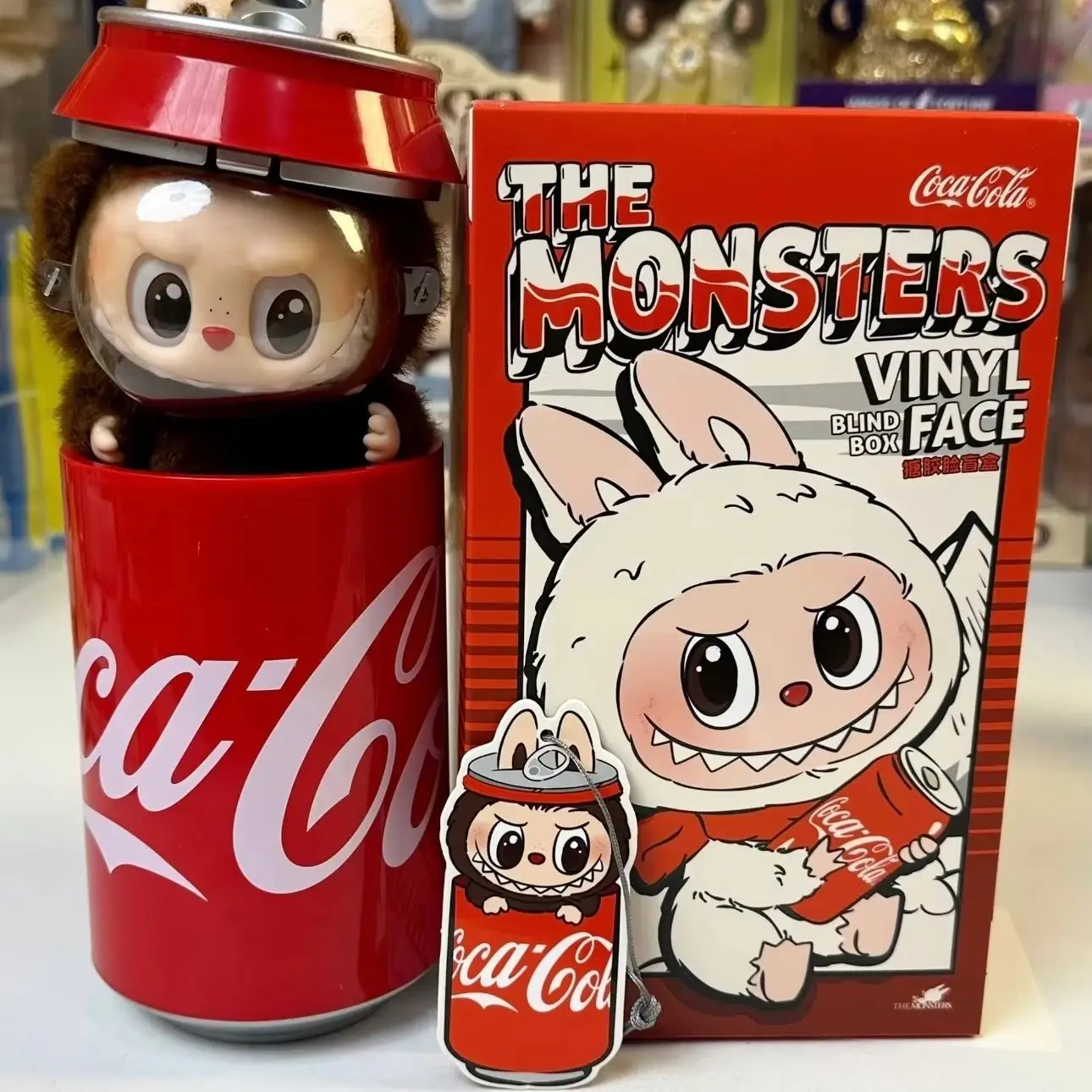 Фото POP MART Labubu the Monsters Coca-Cola Series Vinyl Face Blind Box - Аниме-фигурки, загадочные куклы для девочек, праздничный подарок №1