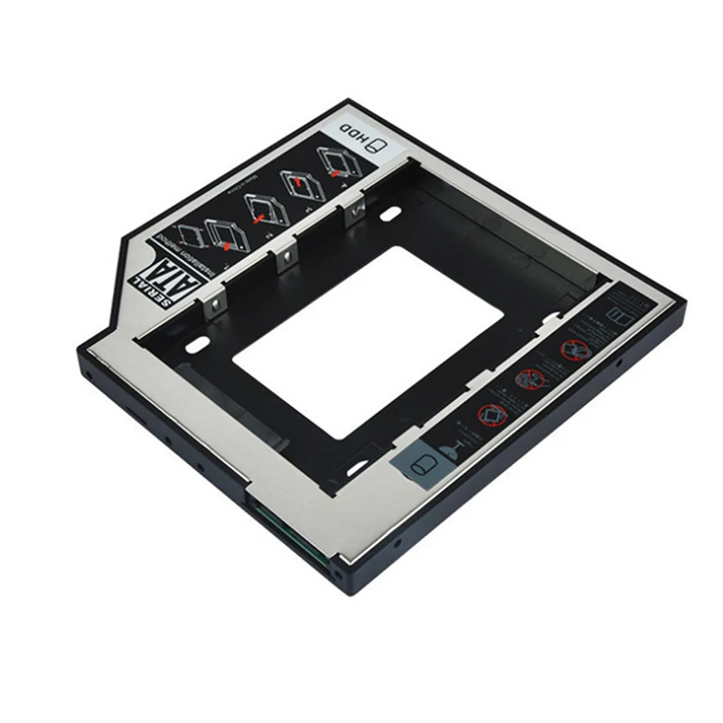 Алюминиевый переходник для установки второго жесткого диска 9,5 мм SATA 3,0