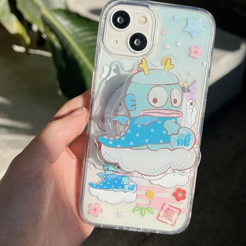 Магнитный чехол Sanrio Hello Kitty Kuromi Hangyodo для iPhone 15 14 13 12 11 Pro Max