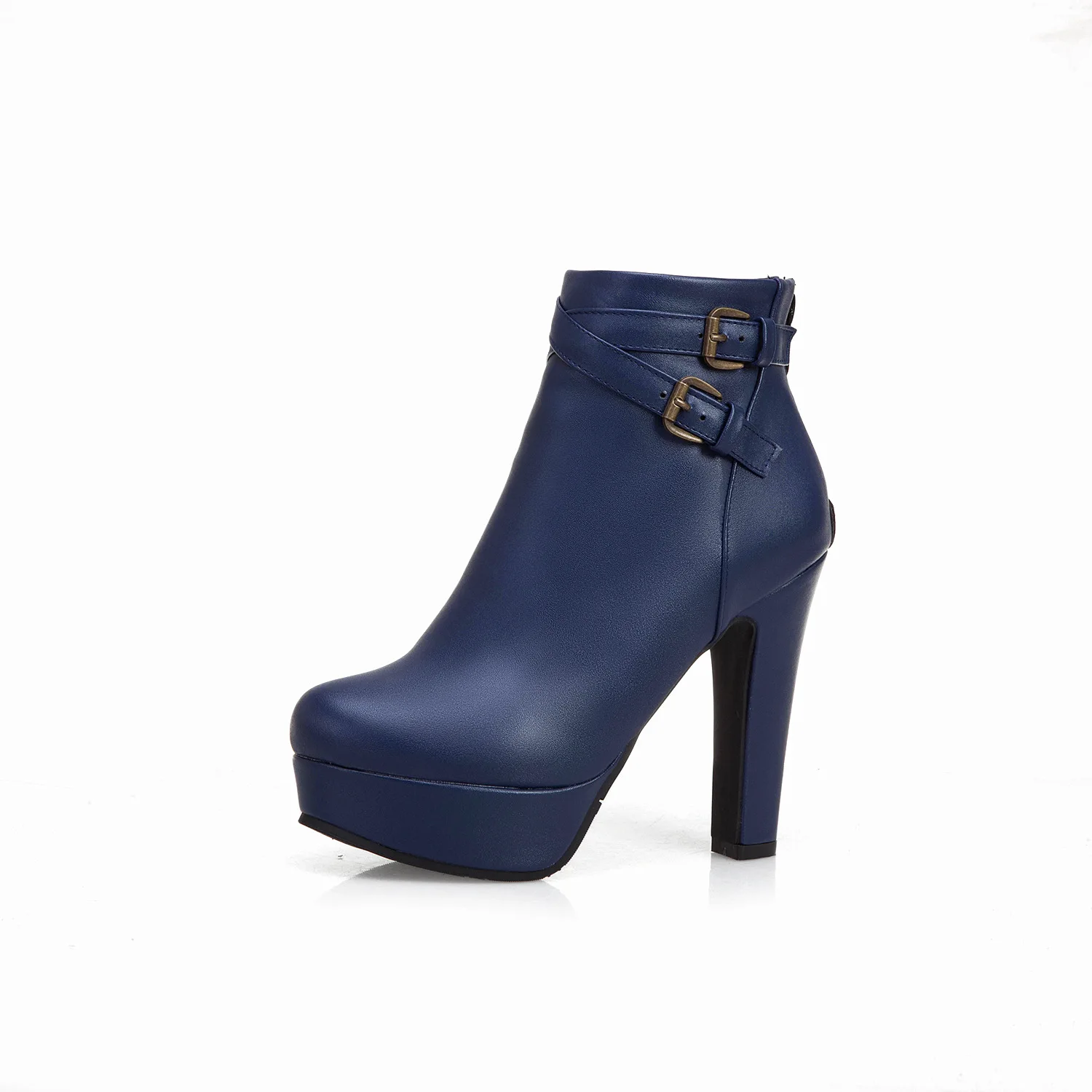 Новые осенние туфли на высоком каблуке и ботинки водонепроницаемые