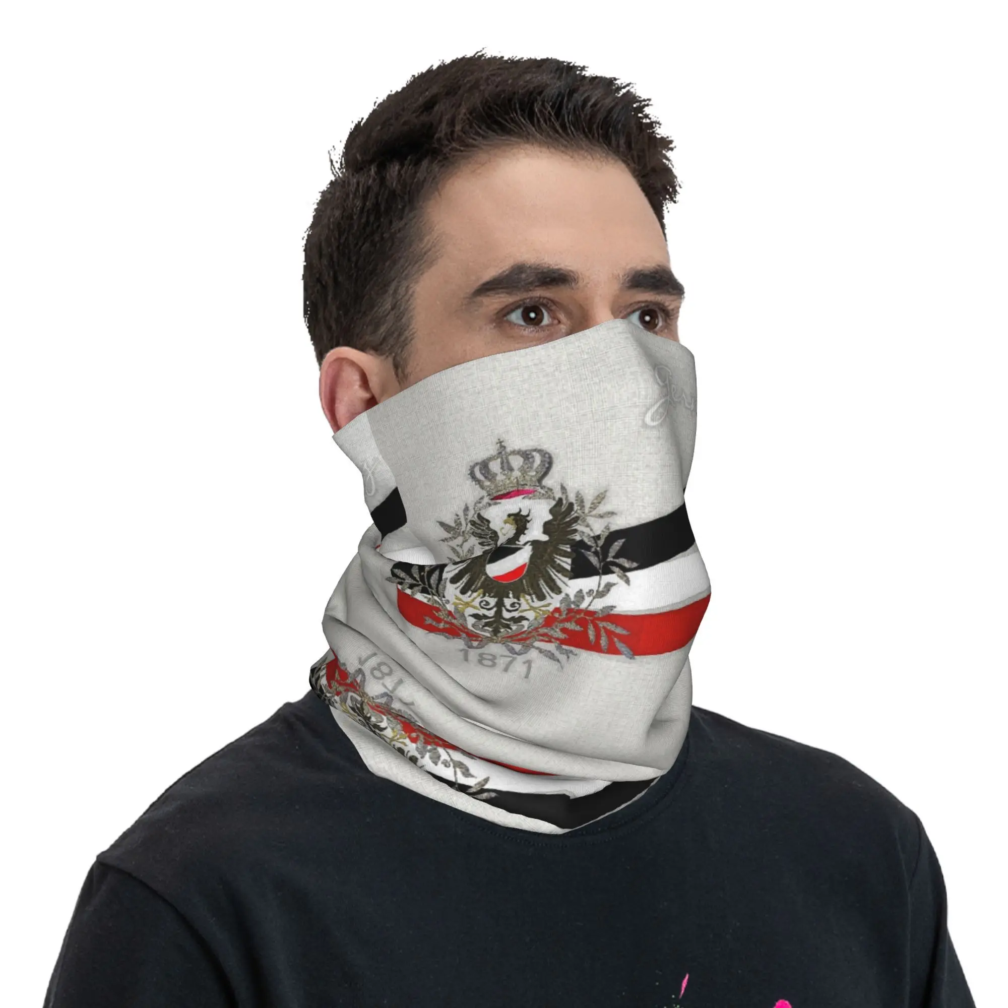 Изготовленный на заказ немецкий империй Eagle 1871 с цветами флага гетры шею для