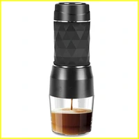 portable espresso machine manual espresso maker 20 bar pressure for capsule and ground coffee for travel kitchen office coffee