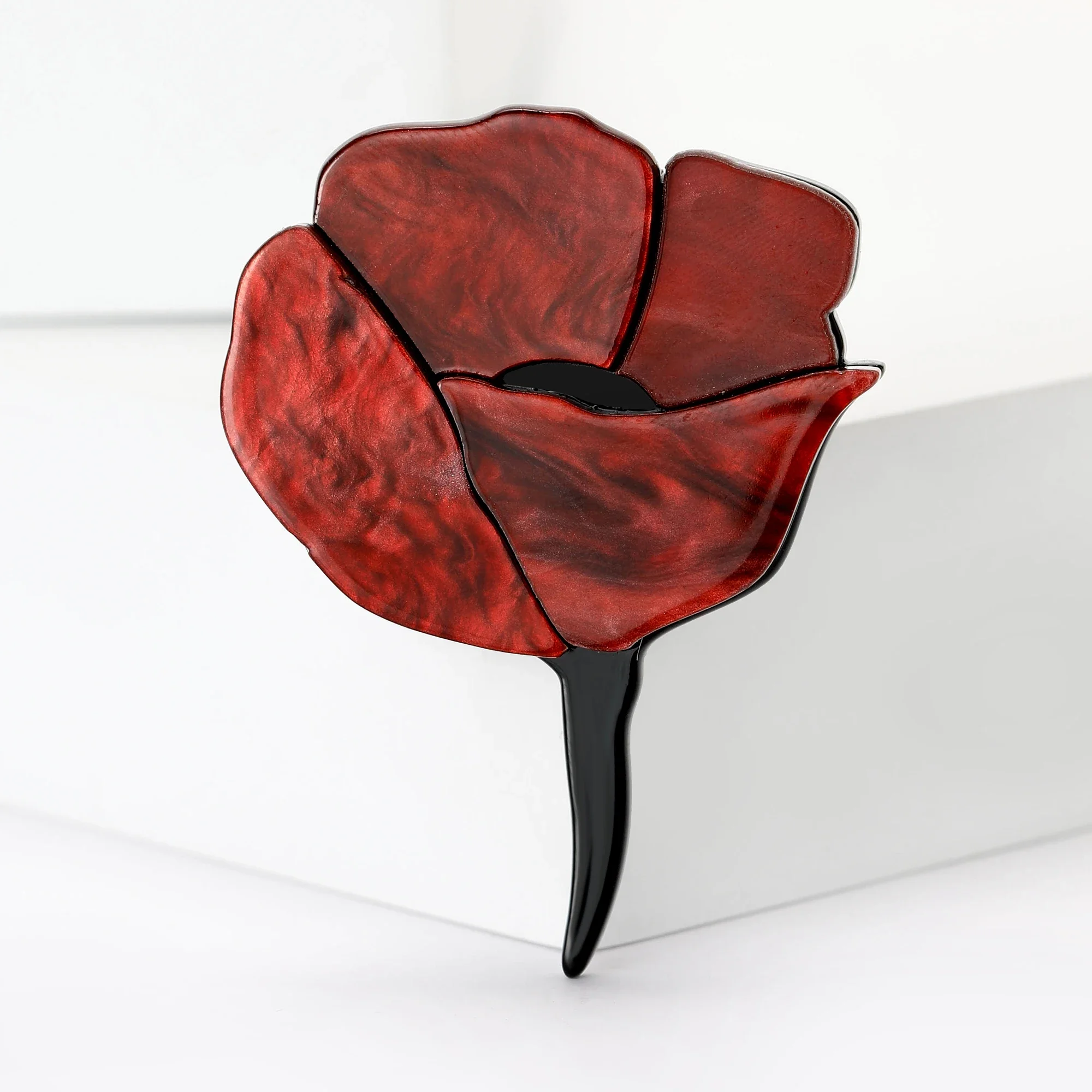 Новые акриловые заколки-розы для женщин броши с цветами унисекс вечерние