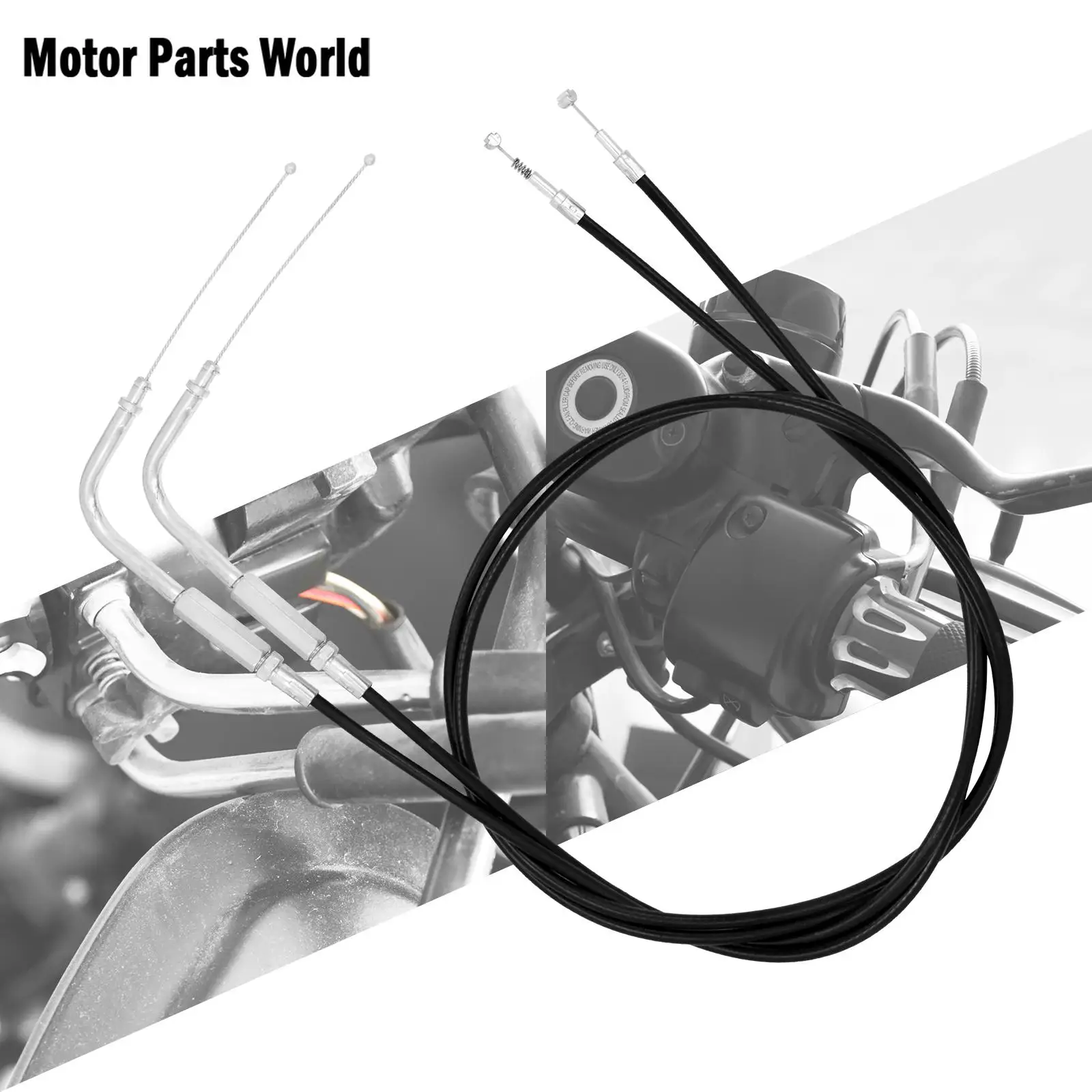 

Motorcycle Lengthened Throttle Cable Wires Clutch Line For Harley Touring Road King Heritage Softail Dyna Fat Boy Sportster XL