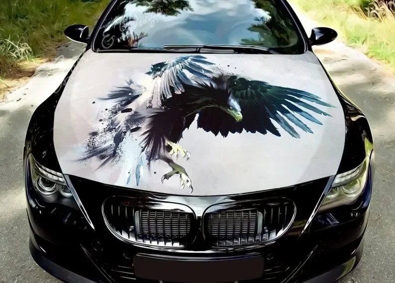 Наклейка на капот автомобиля Орел Винил Графика упаковку Наклейки грузовик