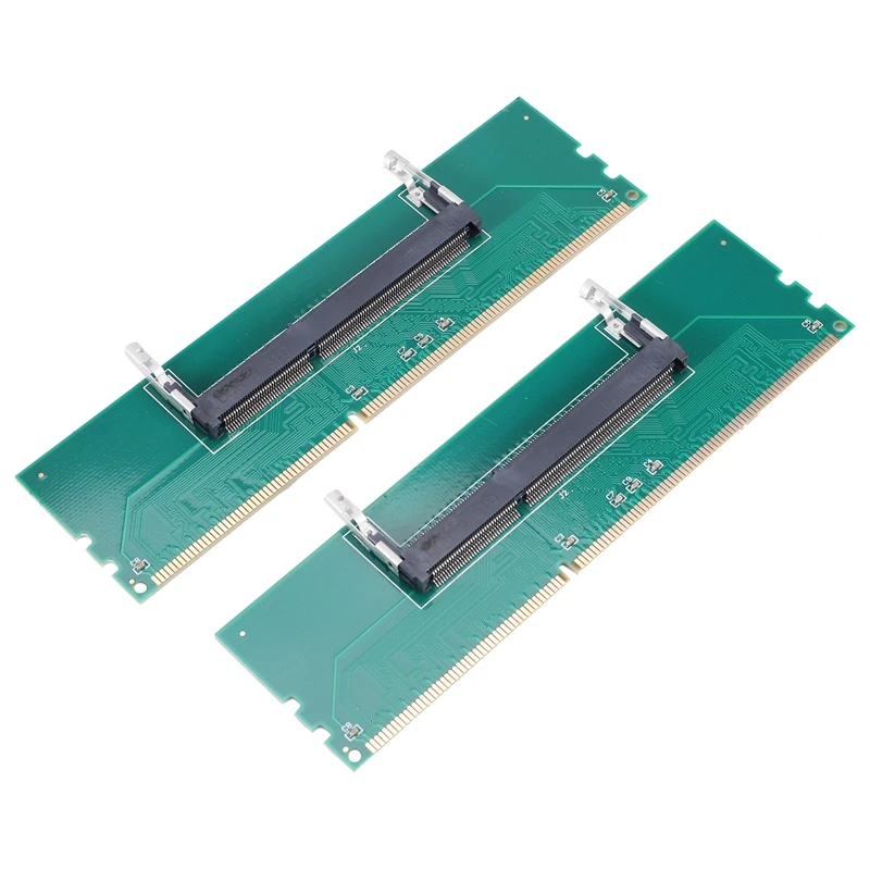 

2 Pcs DDR3 Notebook Memory To Desktop Memory Connector Adapter Card 200 Pin SO-DIMM To Desktop 240 Pin DIMM DDR3 Adapter