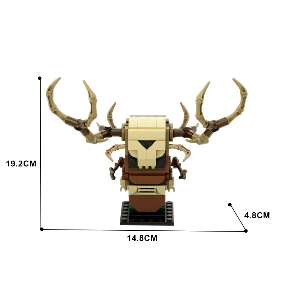 Конструктор gobrick MOC Game The Witchers 3Leshen Brickheadzs набор строительных блоков искусственный