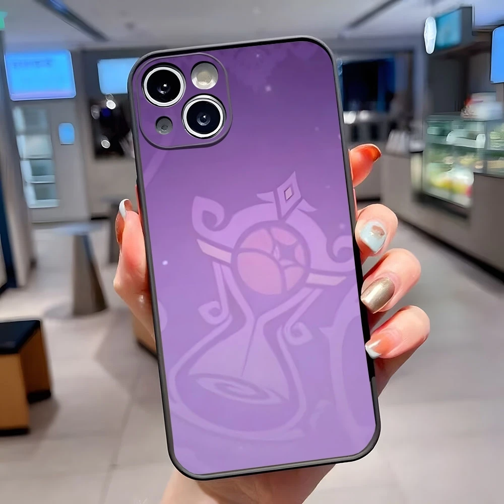 Чехол для телефона Genshin Impact Icon iPhone 15 Pro Max 16 13 14 Plus 11 12 Mini Xs X Xr Se матовая