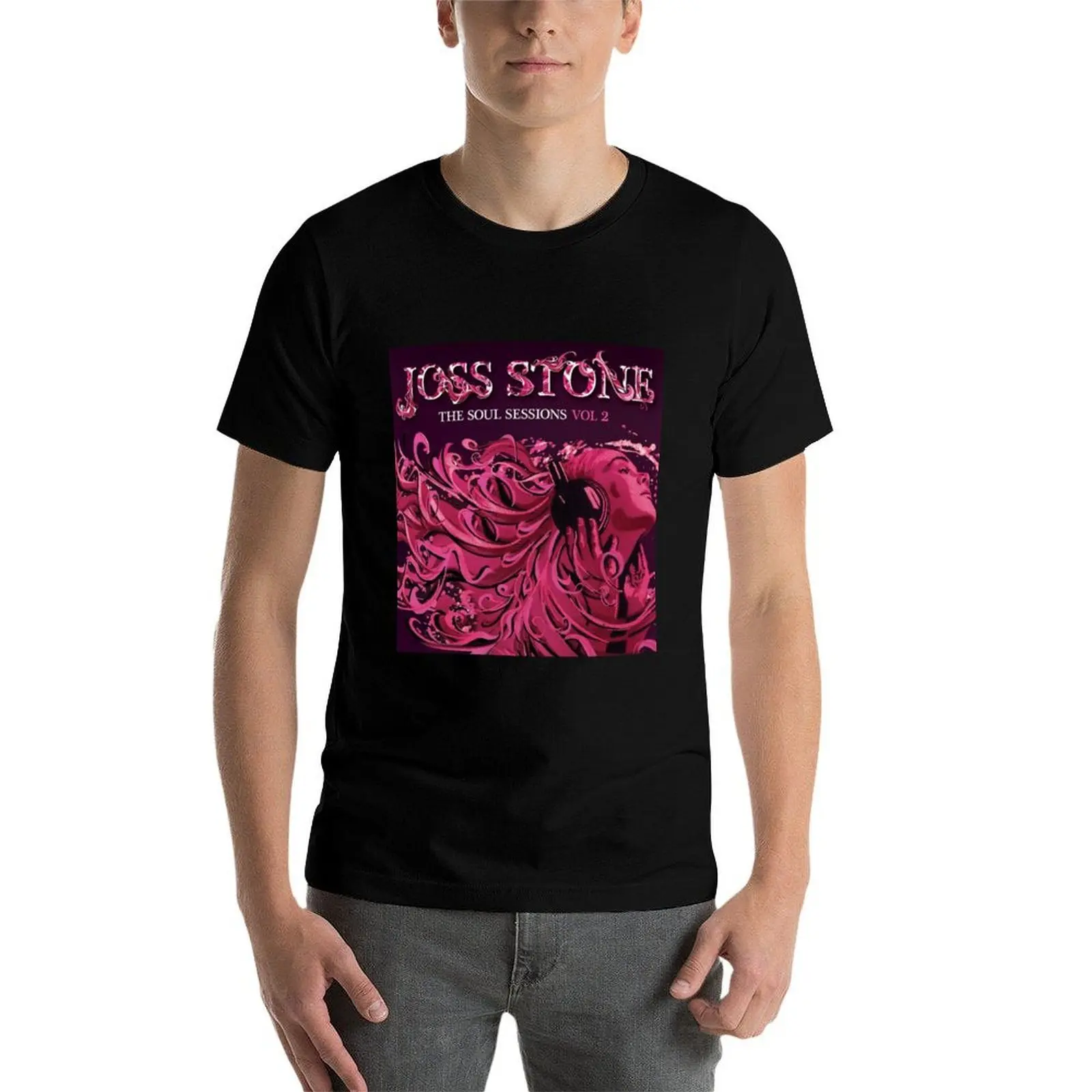 Фото Футболка Joss Stone the soul sessions volume 2, мужская дизайнерская футболка, набор дизайнерских футболок для мужчин, набор белых хлопковых футболок, футболка №3
