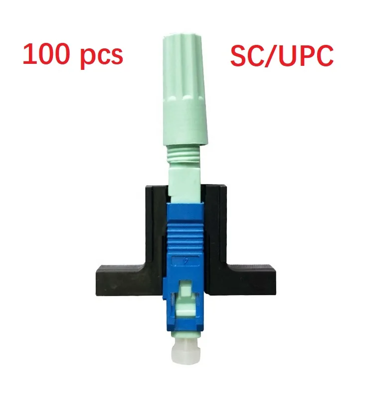 

Высококачественный одномодовый оптический коннектор SC UPC SM, инструмент FTTH, холодный коннектор, волоконно-оптический встроенный Быстрый коннектор, 100 шт.