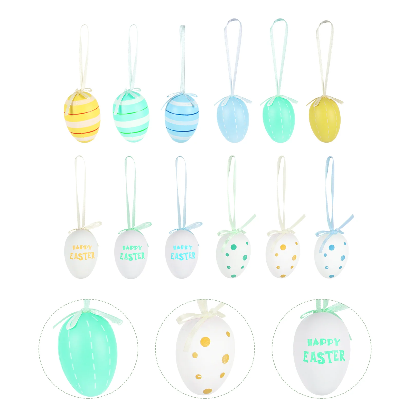 

18pcs DIY Egg Painting Egg Egg Egg Graffiti Eggs Tree Ornaments
