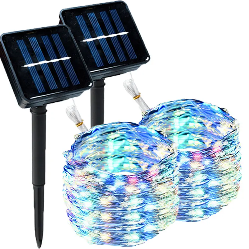 

32m/22m/12m/7m Solar Led Light Outdoor Festoon Led Lamp Solar Garden Outdoor Fairy Garland String Christmas Decor 1/2pack