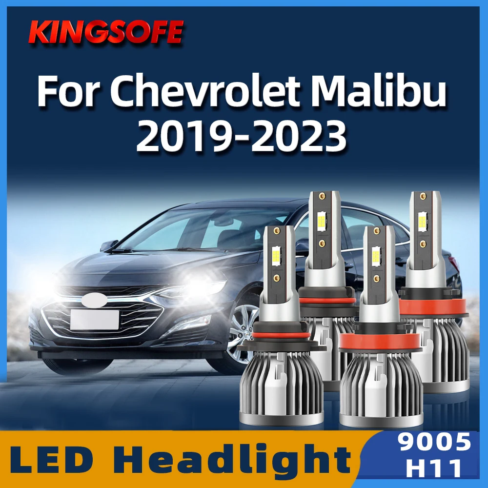 

KINGSOFE 2/4Pcs 9005 автомобиль H11 светодиодная лампочка ближнего света 6000K для малибу Chevrolet 2019 2020 2021 2022 2023