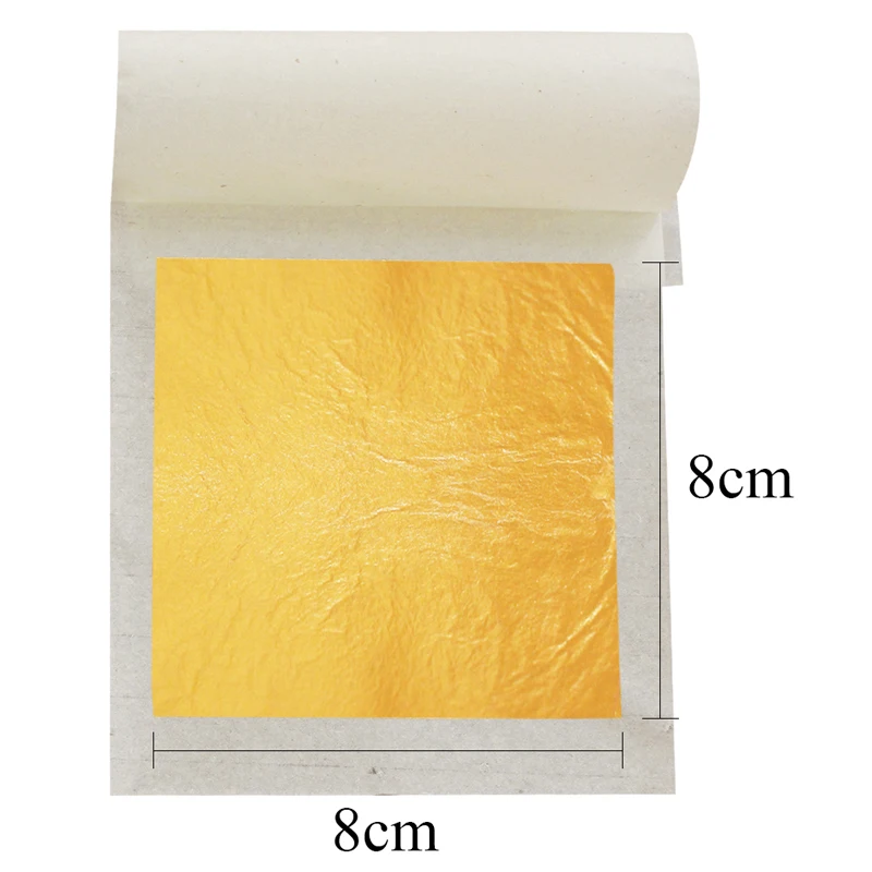 

10/50/100 шт., ультратонкая фольга для украшения тортов, 8x8 см