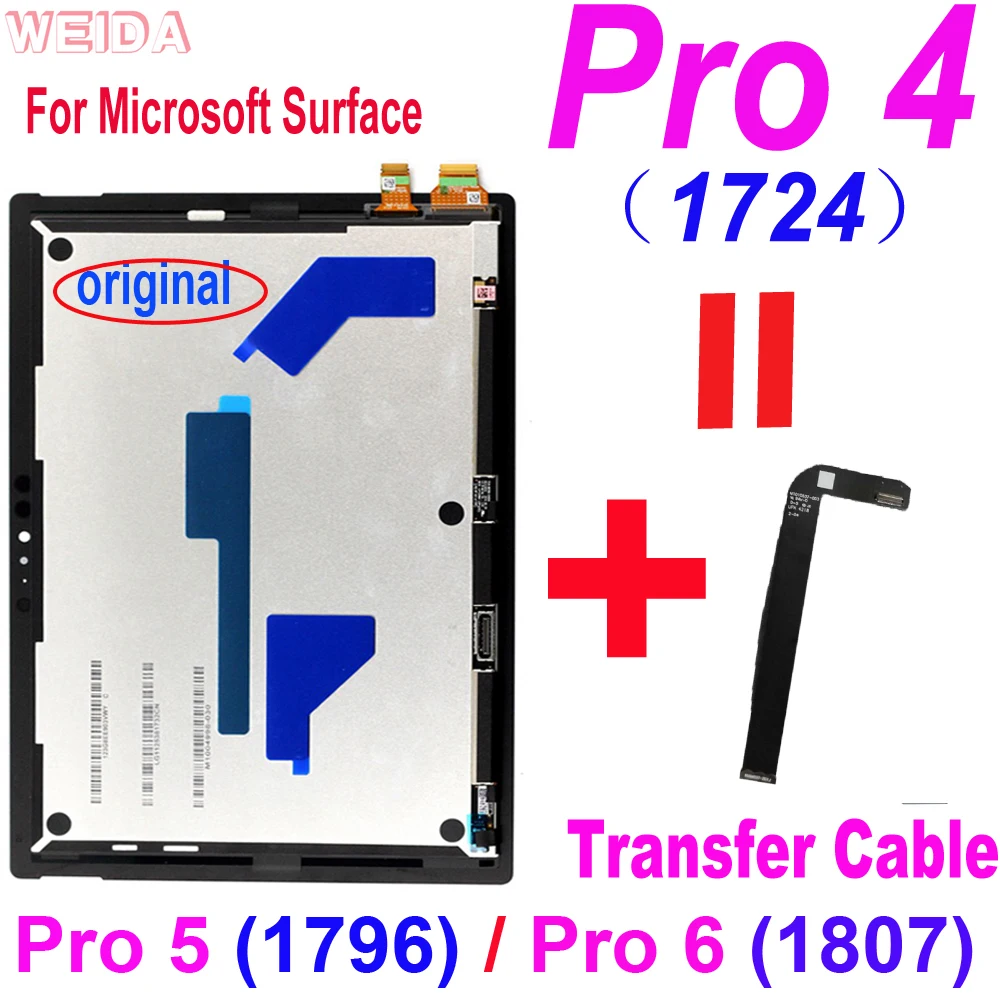 

Оригинальный ЖК-дисплей для Microsoft Surface Pro 4 1724, внешний дисплей для Surface Pro 5 1796 / Pro 6 1807, ЖК-дисплей