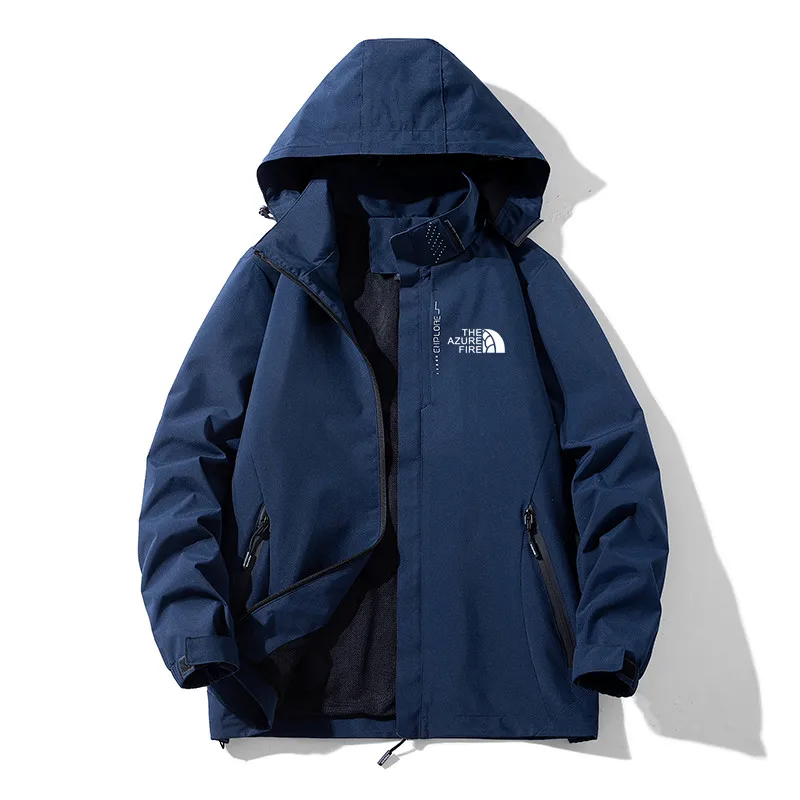 

LNGXO Waterproof Hiking Jacket Men Climbing Camping Hunting Clothes Outdoor Sport Rain Jacket Men Windbreaker Coat Large Size