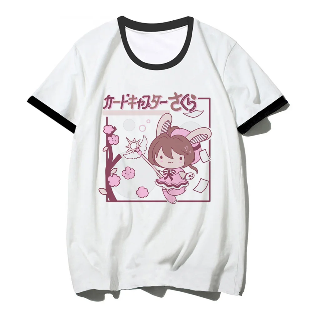 

Madoka Magica t-shirts women Japanese designer summer t-shirts girl anime comic 2000s clothes
