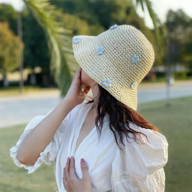 Summer Breathable Straw Sun Hats Casual Fashion Women Empty hat