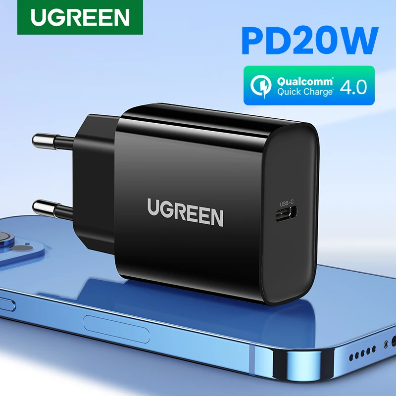  Зарядное устройство UGREEN c USB-C PD, 20 Вт