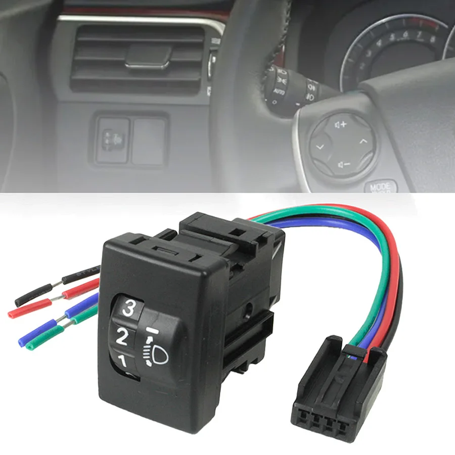 

1 шт., оригинальный размер, кнопка регулировки высоты автомобильных фар для Toyota Land Cruiser Prado Camry Corolla Highlander