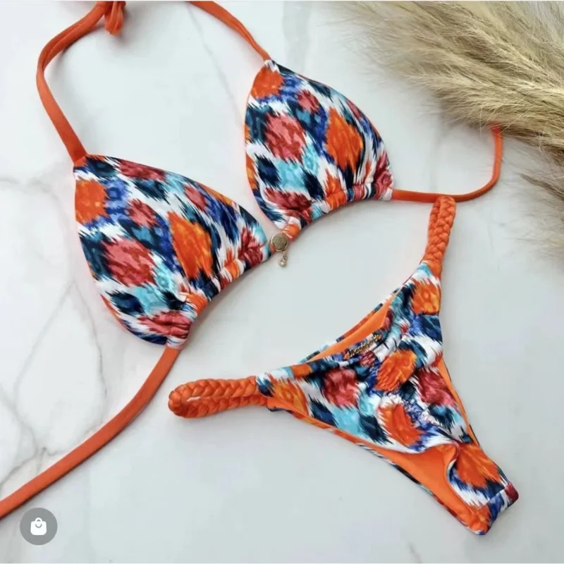 2023 New Bikini Bandeau Push Up Swimwear Female Sexy Mayo Swimsuit Women Bathing Suit Biquini Mulher Swim Suits Clothing Sets