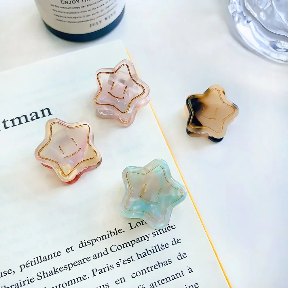 

Pentagram For Women For Girl Side Clip Hair Accessories Acetic Acid Flower Hair Claw Star Hair Clip Mini Hairpin Hair Barrette