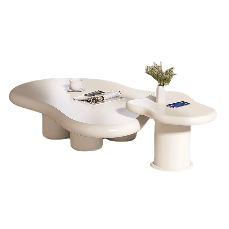 

TLL Creative High and Low Combination Living Room Small Apartment Cream Fengyunduo Tea Table