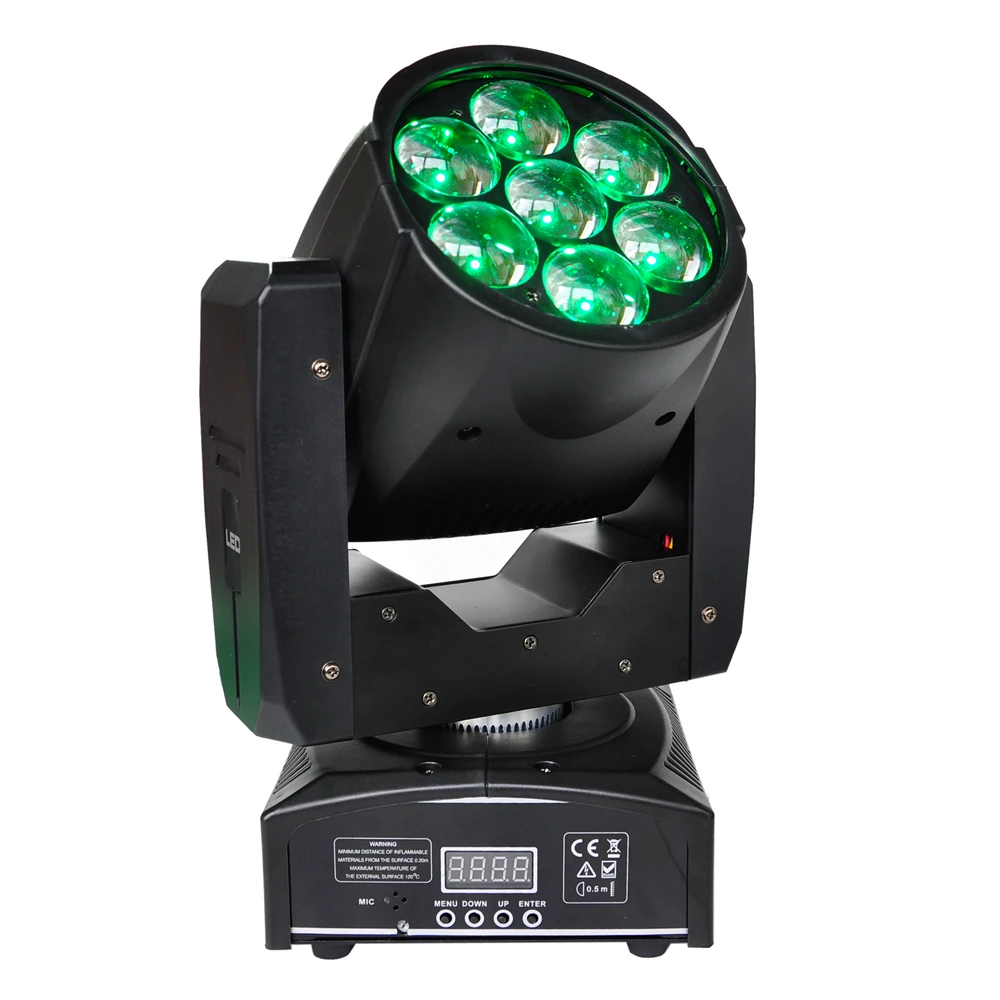 TIPTOP TP-L6W5 7x12W RGBW 4-в-1 Zoom Wash Beam светодиодный Bee Eyes движущийся головной светильник для