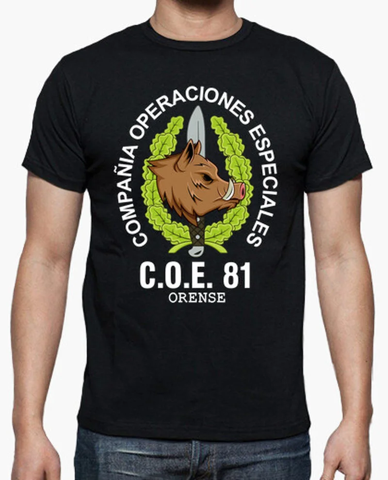 

Spanish Special Operations COE 81 ORENSE T-Shirt Summer Short Sleeve Casual 100% Cotton Daddy Shirts