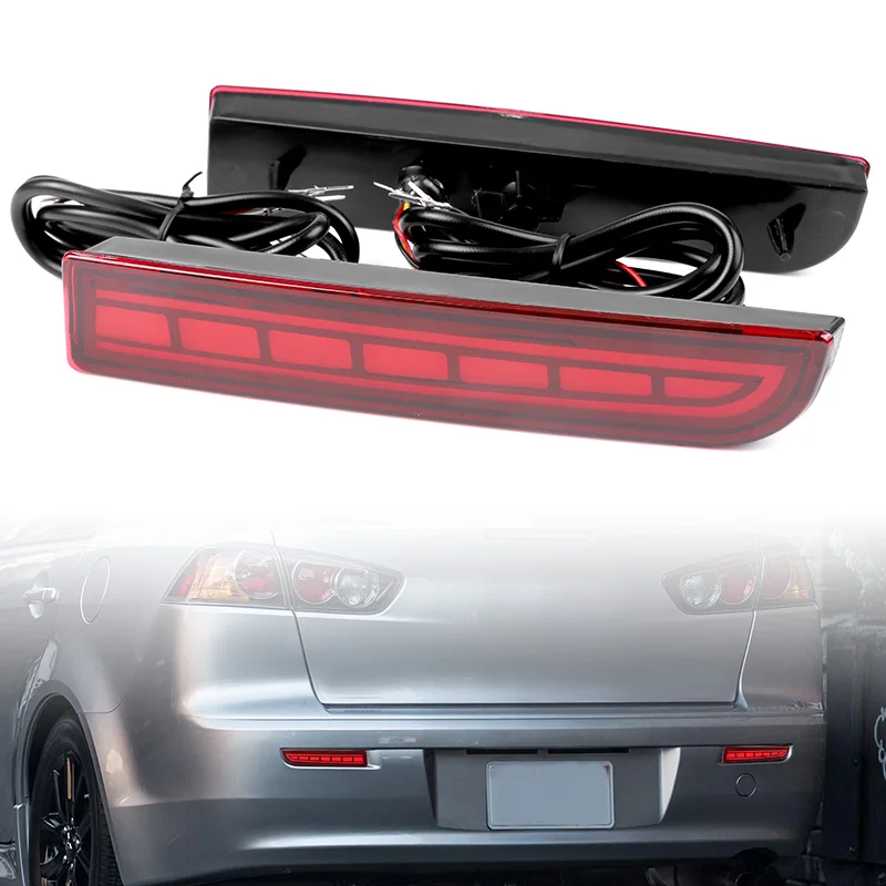 Отражатель для заднего бампера Mitsubishi Lancer Evolution X Outlander 2008 ~ 2017