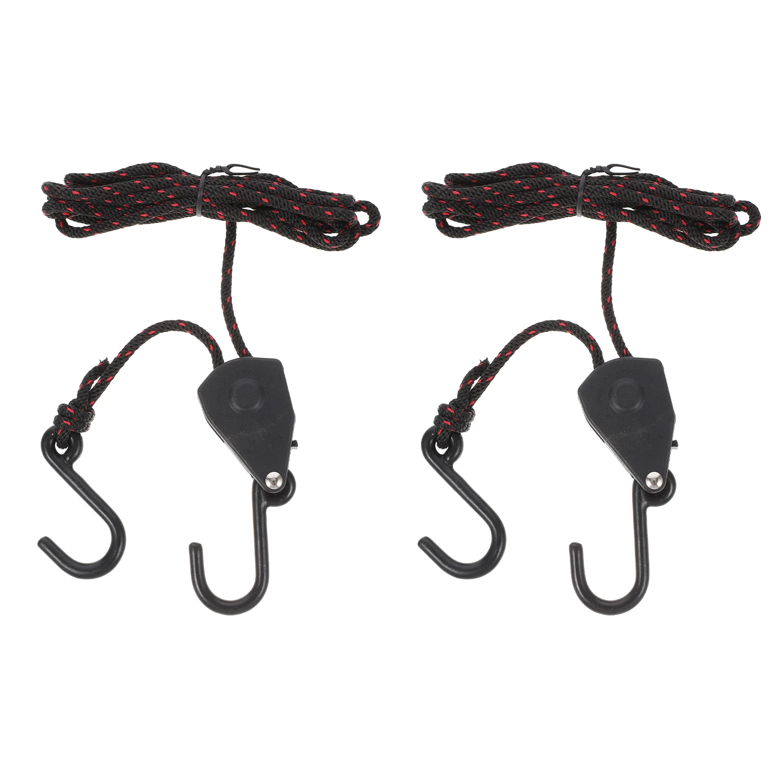 

Cargo Ratchet Pulley Rope Hanger 2PCS Kayak Tie Down Straps Canoe Bow and Stern Adjustable Rope Hanger