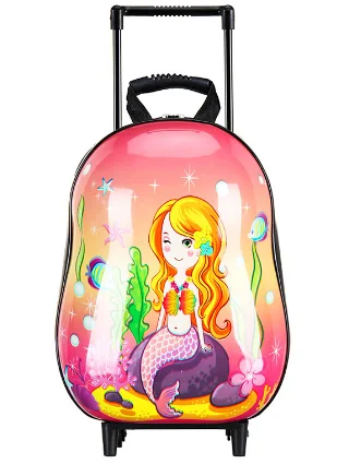 Детский рюкзак на колесиках для девочек школьный портфель начальной школы
