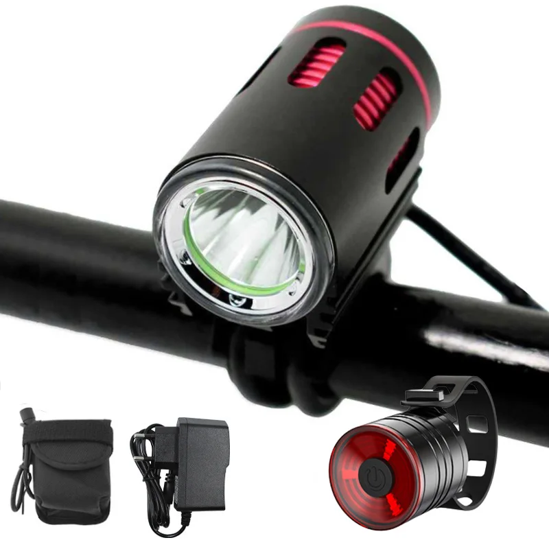 

XM-L2 LED Bike Light Set Bicycle Light Rechargeable 18650 Battery Cycling Headlight Waterproof Bike Front Lamp Cycle Accessories