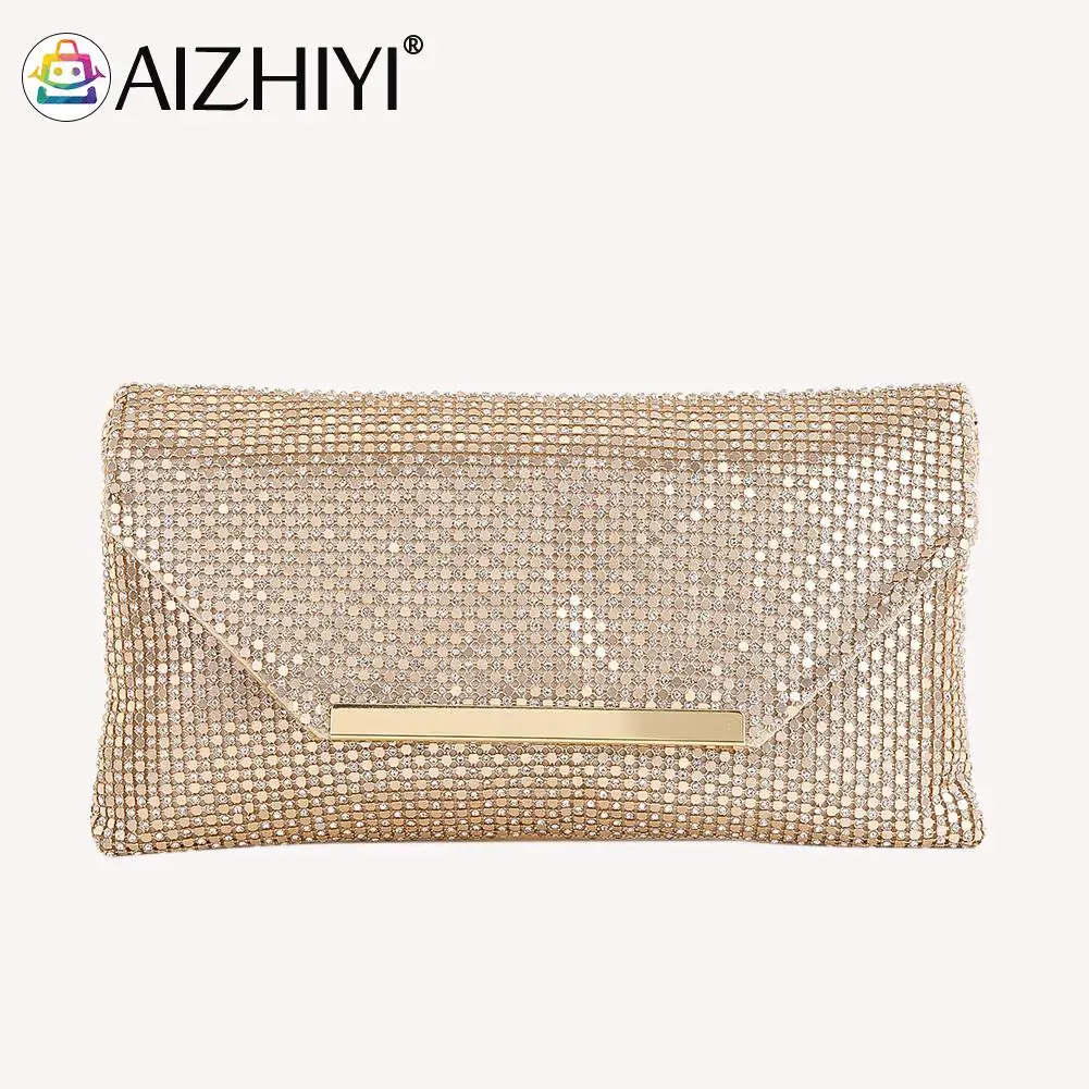 Модная вечерняя сумочка для женщин блестящий клатч-конверт с блестками свадьбы