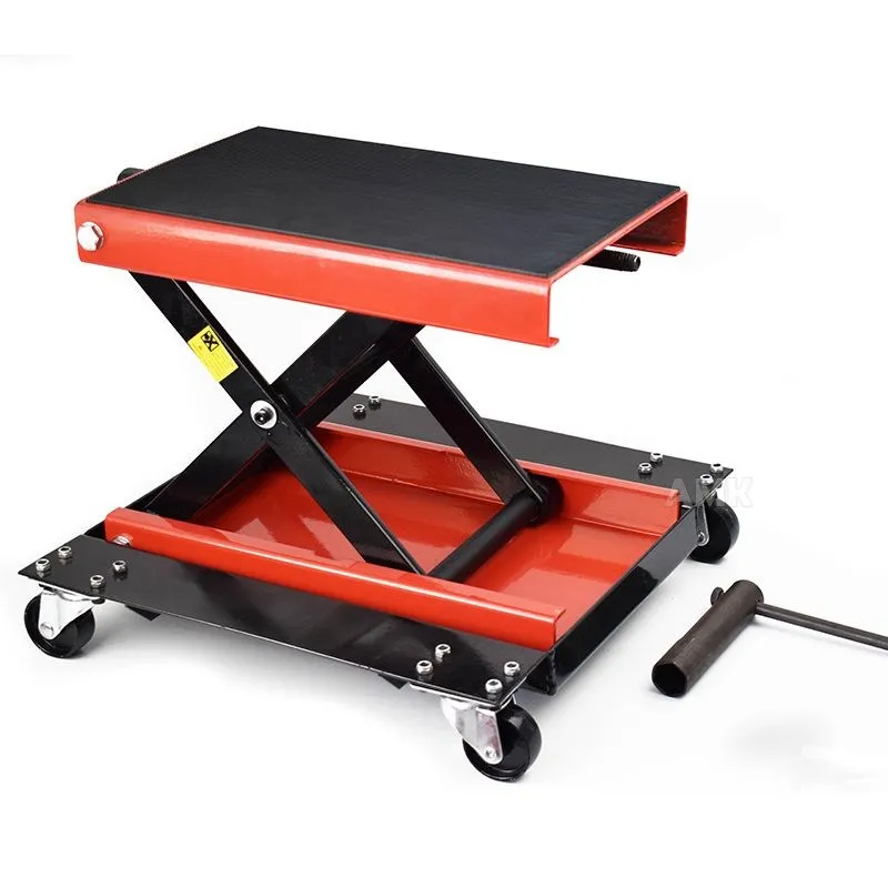 500KG Scissor Hoist Jack Lifting Cranes Motorcycle Repair Stand Center Scissor Lift Hoist Workshop Bench Lifting Tool