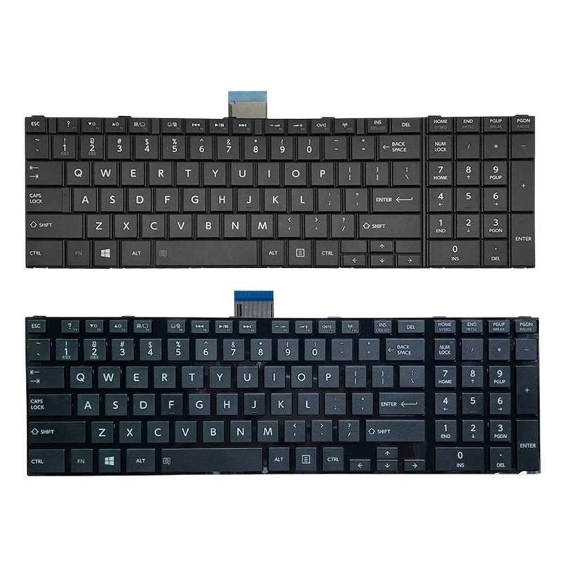 

Новая английская клавиатура 68UB для ноутбука Toshiba C855 C855D L850 L850D L855 C870