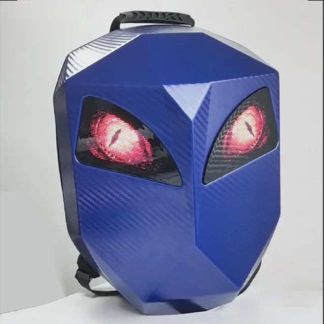 LOY светодиодный Knight Велоспорт рюкзак с глазами мотоциклетный шлем Bluetooth