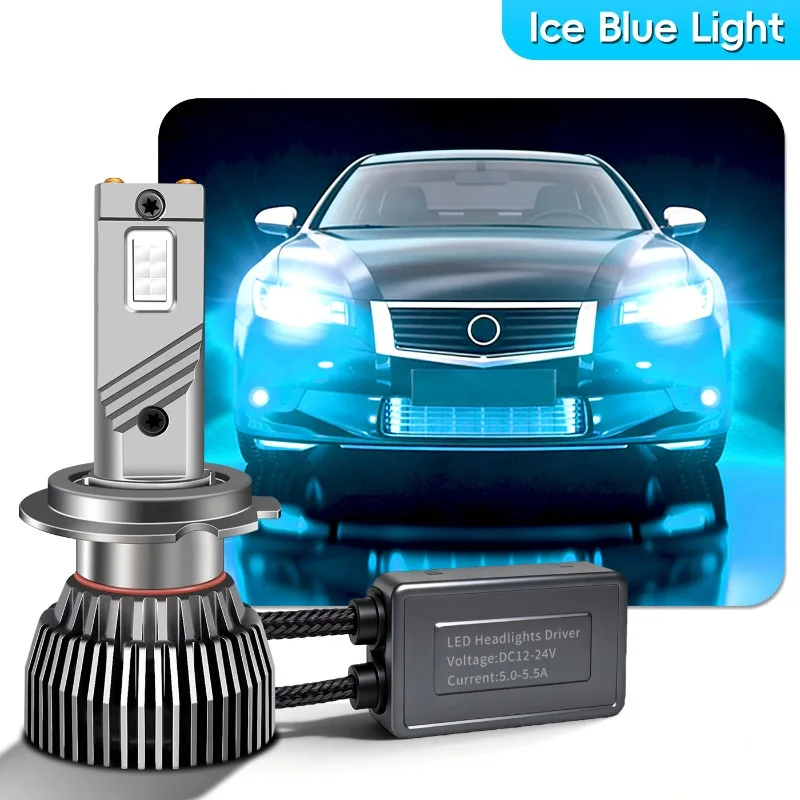 Фото Сверхъяркие светодиодные противотуманные фары M6 130W Ice Blue 8000K H11 PSX26W 881 9006 H3 H7 Ice Blue 130W 9005 880 H27