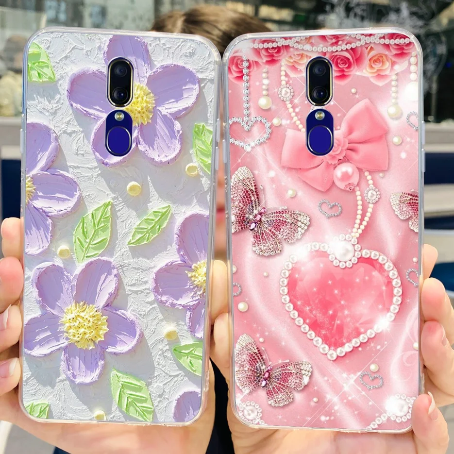 Для Oppo F11 Pro Чехол CPH1969 симпатичная панда мультфильм окрашенный чехол прозрачный