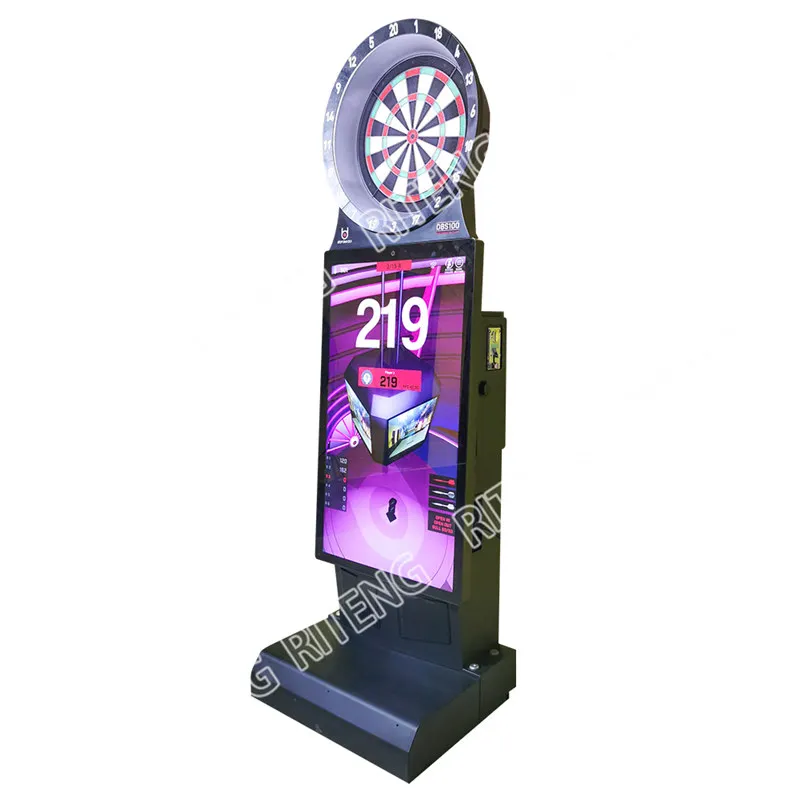 Indoor Coin Operated Electronic adult Play against Arcade LCD online Dart Board Flight Game soft tip darts Machine for bar