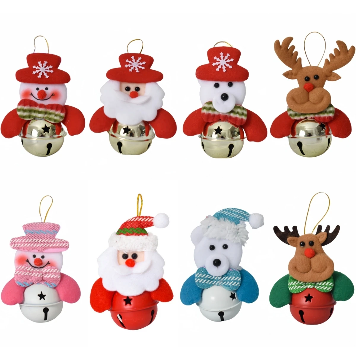 Рождественский колокольчик Лось Снеговик Подвеска на ветру Рождественская елка