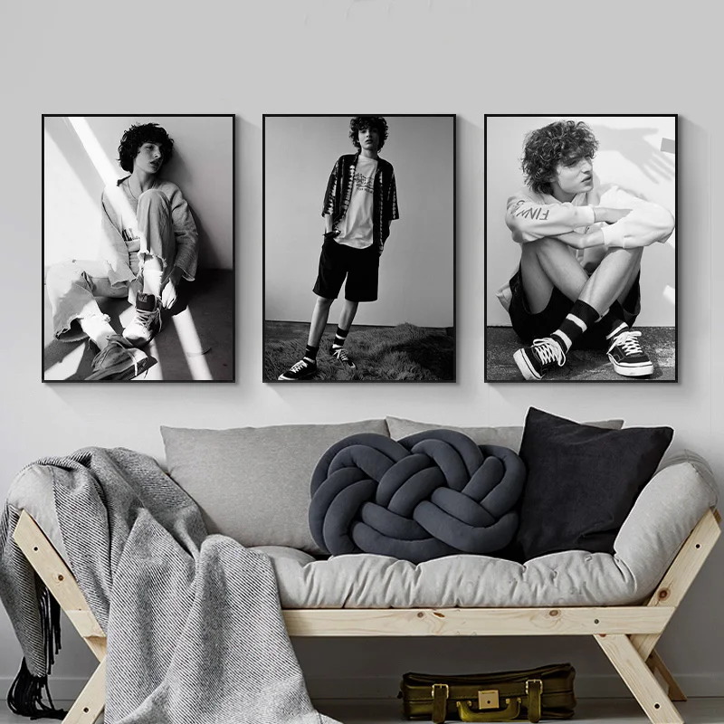 

Finn Wolfhard Handsome Fashion Canvas Posters and High-definition Printed Wall Art Pictures for Living Room Bedroom Home Decor