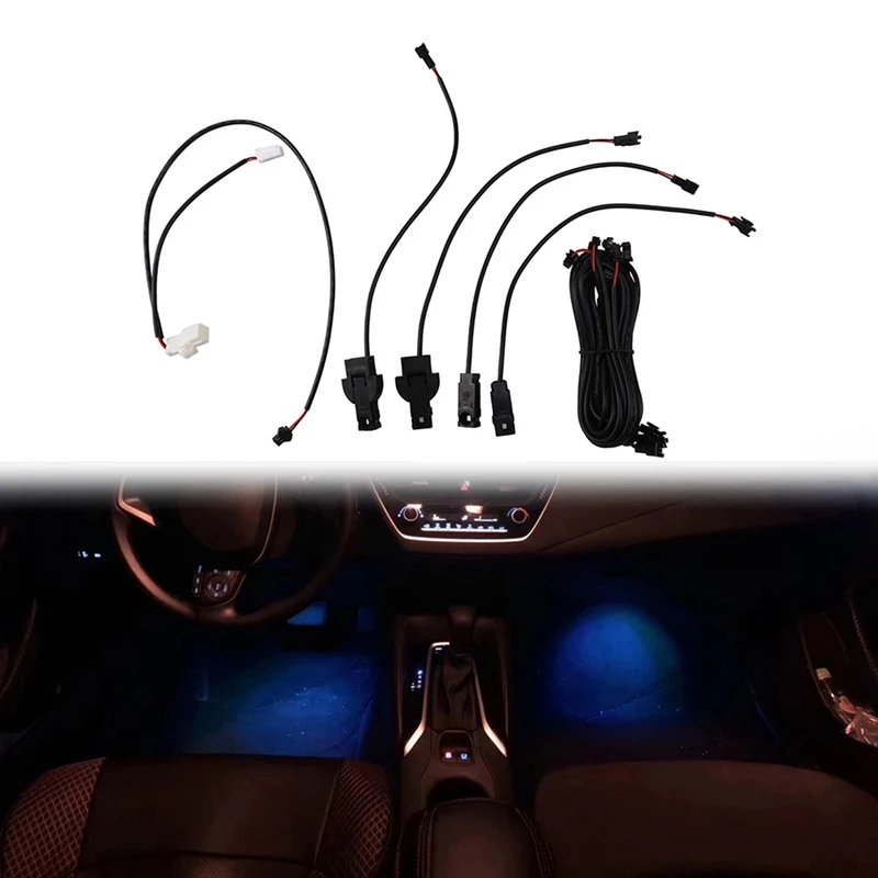 

4 светодиодный т., декоративные светодиодные лампы для Toyota 2018-2021