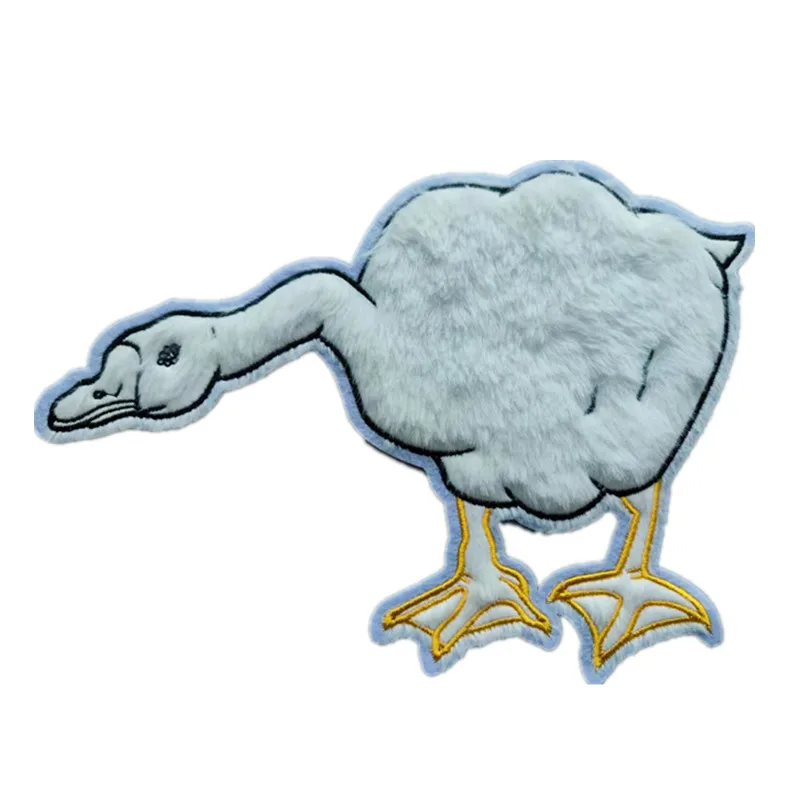 

ShinEquin Brand Patches Plush Goose Print 26CM Clothing Accessories Stickers for Clothes Patch Sewing Bulk Free Shipping