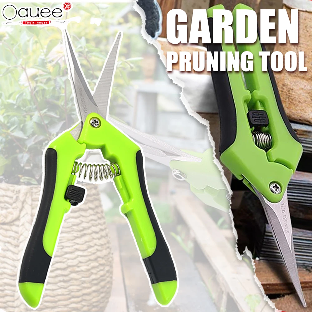 Gardening Pruning Shears Garden Tools Secateurs Bonsai Gardening Scissor Pruning Tool Grape Fruit Picking Weed Household Potted