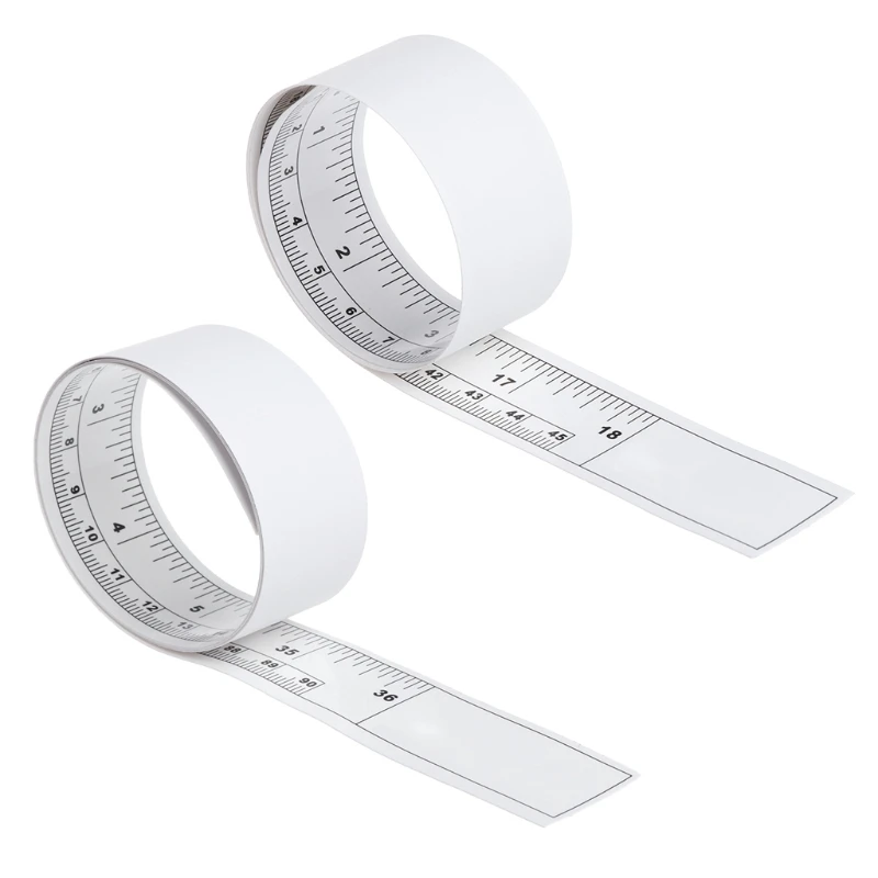 

Double Scale Stick on Workbench Ruler Sticky Tape Measure for Work Sewing