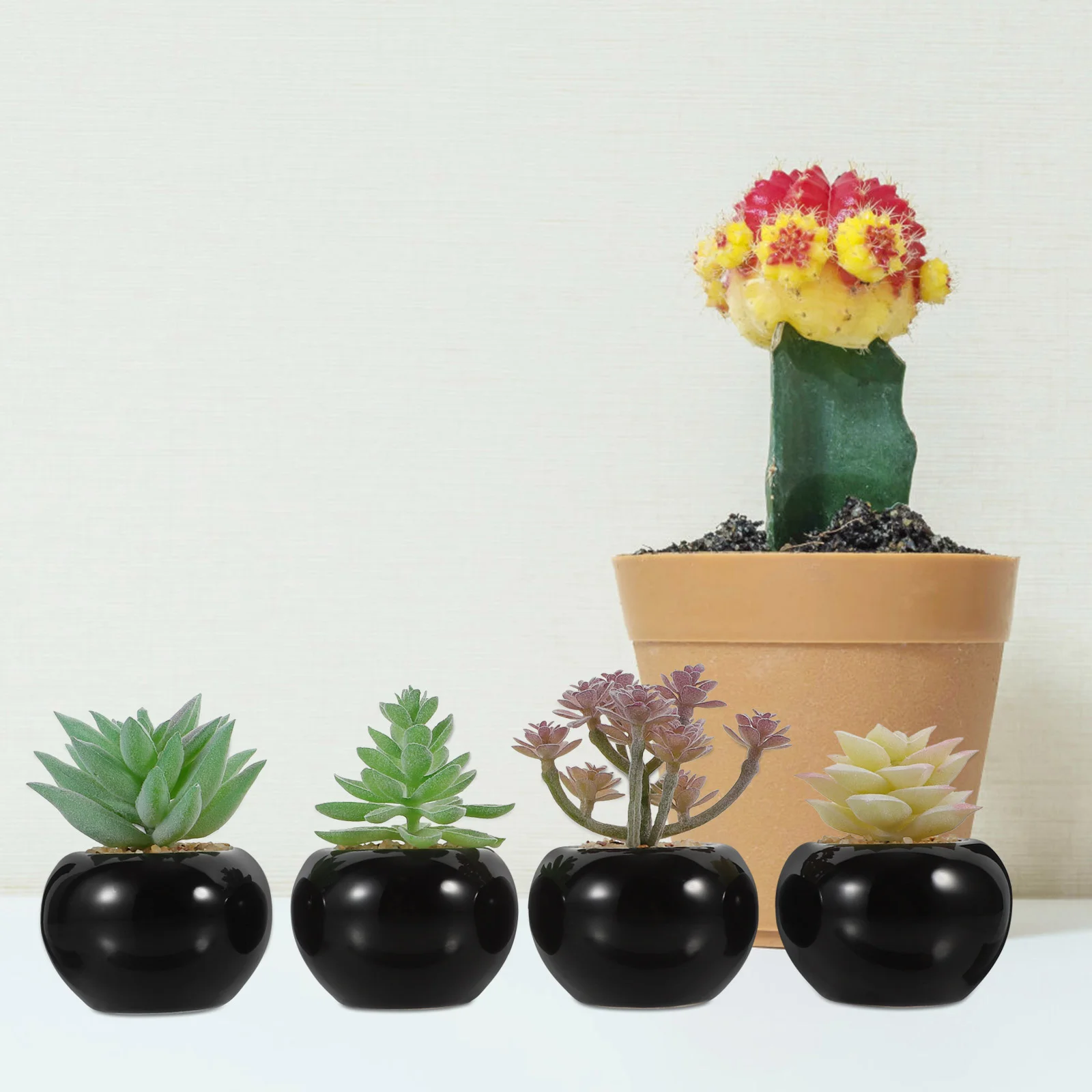 

Искусственные миниатюрные растения бонсай, ландшафтный декор, искусственные маленькие Искусственные суккуленты