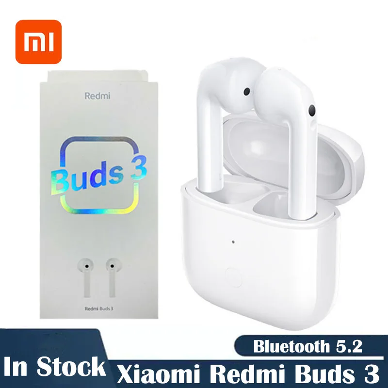 

Беспроводные наушники Xiaomi Redmi Buds 3, TWS, Bluetooth 5,2, двойной микрофон, чип QCC 3040, IP54, водонепроницаемые, AptX