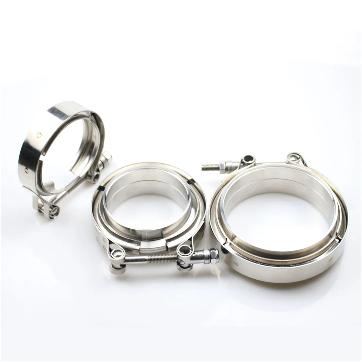 Универсальный выхлопной фланец V-образный зажим 3-дюймовый V Turbo комплект для SS304 3