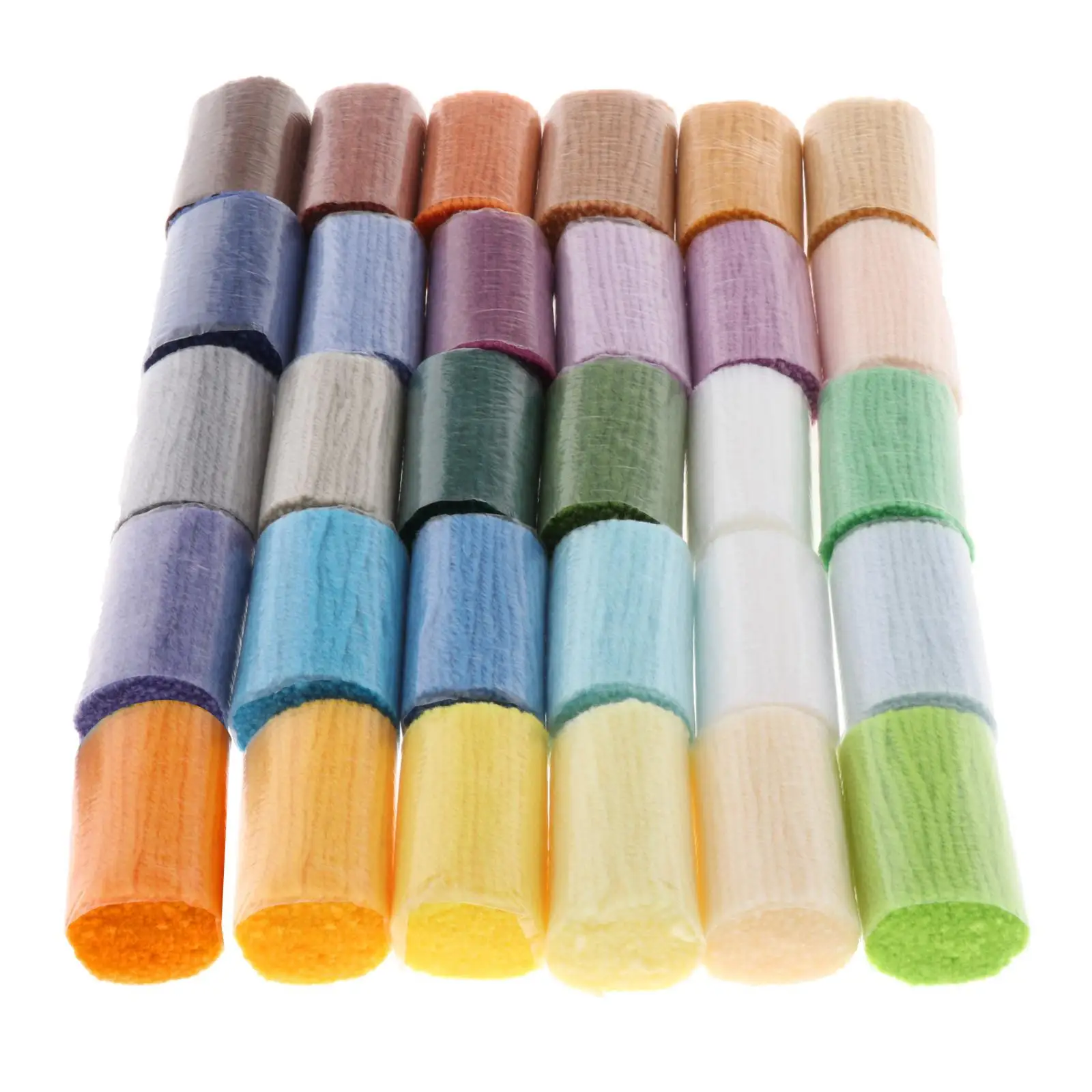 

30Pcs Colorful Needle Craft Yarn Precut Assorted Colorful Bundles 5.5cm DIY Latch Hook Rug Yarn for Handmake Craft Sewing